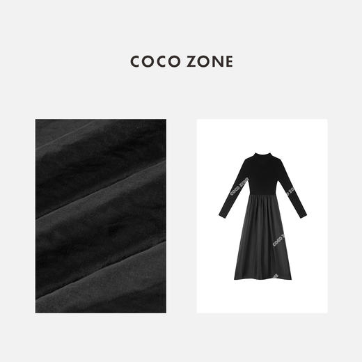 COCO ZONE " 千金风  "系列拼接设计连衣裙ACC1D2708 商品图2