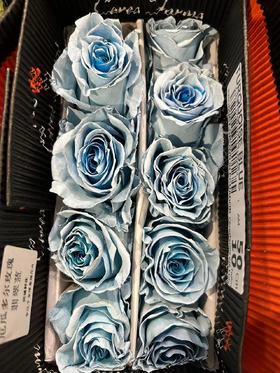 同城甄选圣诞系列Turquoise Blue翡翠蓝玫瑰花10支
