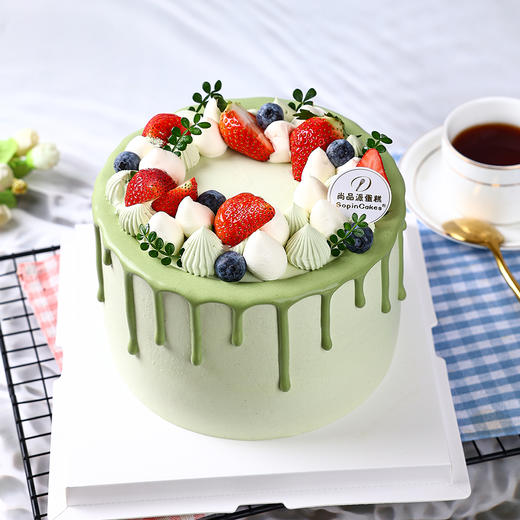 宇治抹茶- INS奶油鲜果蛋糕，口感清新细腻【惠州】 商品图2