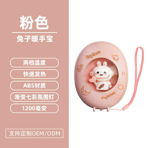 【暖暖的！！！很贴心！】寒冷冬夜，暖手宝伴身边。原创卡通萌宠设计，化身宇航员引领时尚潮流。恒温发热，两档温控恰到好处。姨妈期暖肚，化身小暖男。不仅暖手，还是氛围夜灯。冬日必备，热销畅销爆款！ 商品图10