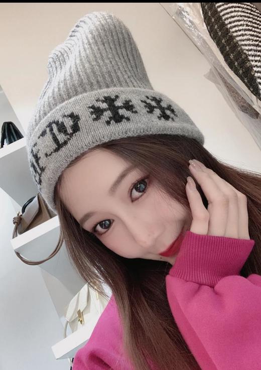 克罗心2024秋冬新款铁标毛线帽（AN） 商品图7