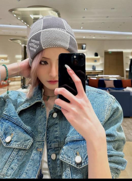 驴家新款棋盘格拼色针织冷帽男女同款（AN） 商品图7