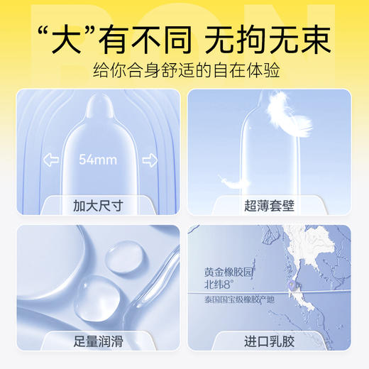 杰士邦 大号超薄54mm避孕套 商品图2