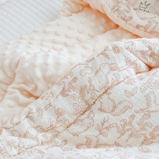 婴幼儿包被加厚棉质卡通印花柔软小宝宝包单秋冬透气舒适婴儿抱被 商品图3