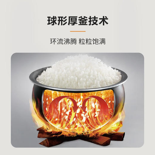 SUPOR/苏泊尔 球釜内胆24H智能预约10大菜单多功能电饭锅SF40FC99 商品图3