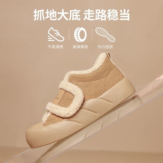 ZHR则则加绒面包鞋女2024冬季款时尚百搭魔术贴毛毛鞋保暖雪地靴 商品图8