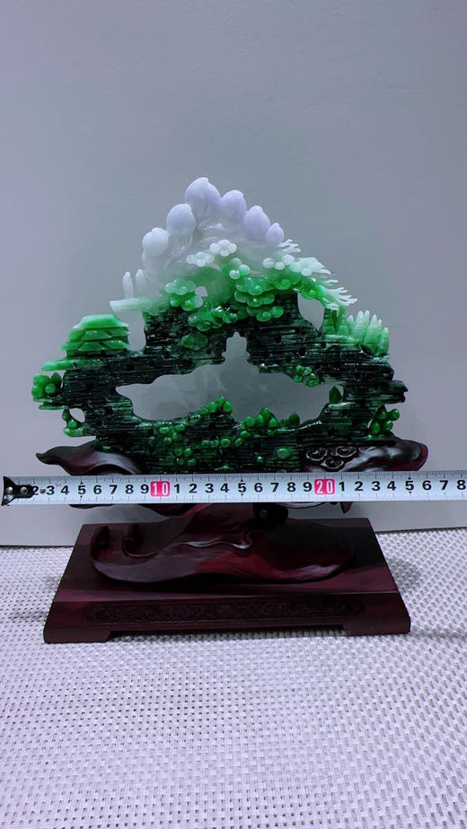 620748翡翠摆件【富贵满堂 梅开五福】 商品图1