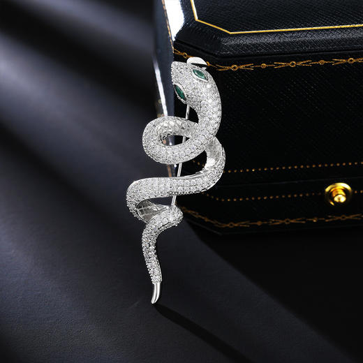 个性生肖灵蛇胸针，简约时尚精致LY-056 商品图1