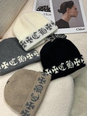 克罗心2024秋冬新款铁标毛线帽（AN）