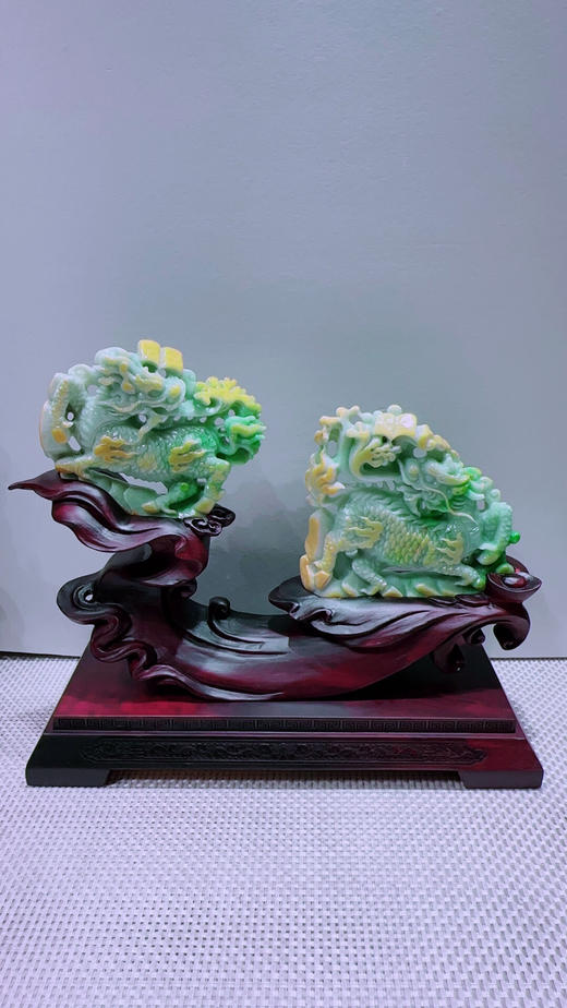 620746翡翠摆件【麒麟纳福】 商品图5