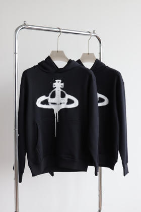 连帽款V.W 西大后 情侣款重磅厚毛圈宽松卫衣 WY869