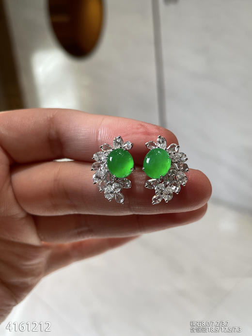 4161212，蛋面耳钉。具体价格微信咨询 商品图3