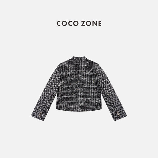COCO ZONE 秋冬小香风立领单排扣长袖外套CC1D2606 商品图1
