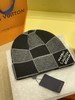 驴家新款棋盘格拼色针织冷帽男女同款（AN） 商品缩略图1