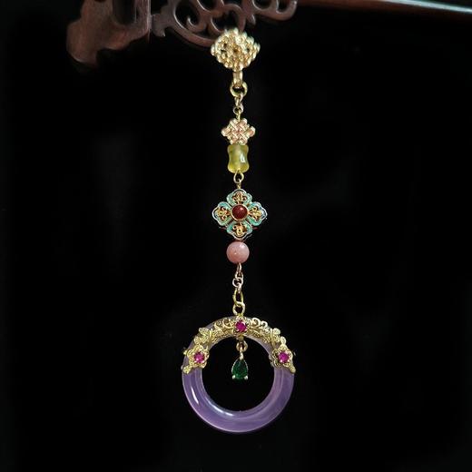 XL742【长生殿】原创天然玉髓旗袍压襟扣挂件古典宫廷汉服茶服中式配饰 商品图1