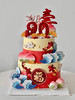 仙桃祝寿场景蛋糕（下单备注年龄） 商品缩略图0
