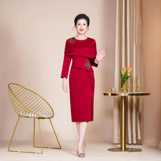 GY 5506大码安旗袍连衣裙新中式气质日常 商品图1