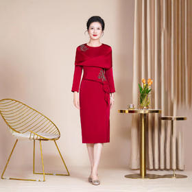 GY 5506大码安旗袍连衣裙新中式气质日常