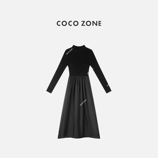 COCO ZONE " 千金风  "系列拼接设计连衣裙ACC1D2708 商品图0