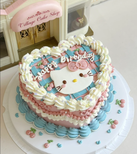 三丽鸥 HelloKitty浮雕手绘裱花