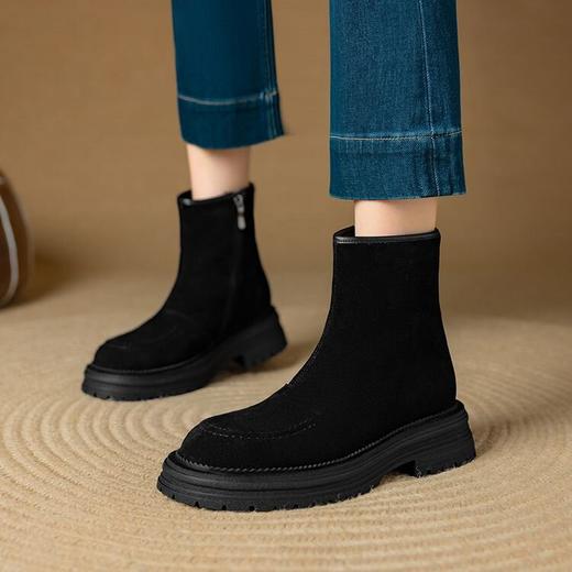 【预售5天】冬日暖阳切尔西厚底加毛超轻毛毛靴NJMK&K1262M 商品图4