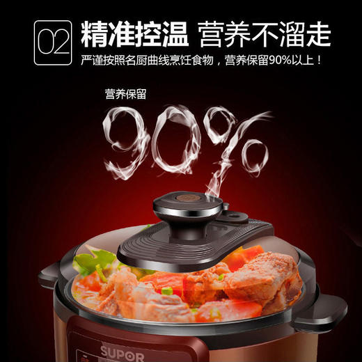 SUPOR/苏泊尔 电压力锅6L大容量双胆多功能香糯饭煲汤粥CYSB60YCW10D-110 商品图2