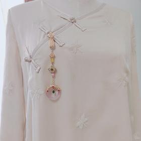 XL742【长生殿】原创天然玉髓旗袍压襟扣挂件古典宫廷汉服茶服中式配饰