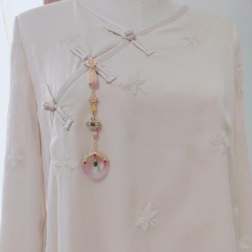 XL742【长生殿】原创天然玉髓旗袍压襟扣挂件古典宫廷汉服茶服中式配饰 商品图0