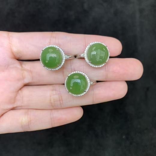 和田玉碧玉戒指 商品图0