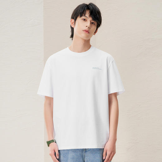 gxg.jeans男装2024年夏季热卖潮流印花双色短袖针织J24D442050 商品图2