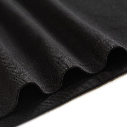 gxg.jeans男装2024年夏季黑色圆领短袖T恤J24D442041 商品图4