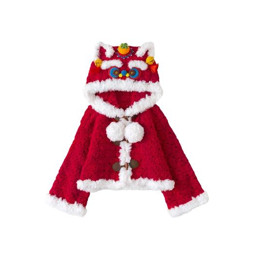 苏苏姐家醒狮开衫手工diy编织钩针毛线团自制外套材料包冬 商品图4