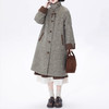 裁缝学苑AQ402高级感立领夹棉毛呢大衣女秋冬中长款加厚复古呢子外套 商品缩略图2