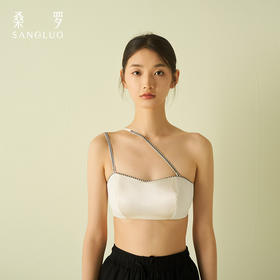 【HiGo专享】SANGLUO桑罗少女内衣防走光无钢圈抹胸精梳棉打底裹胸文胸