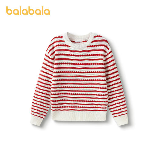 巴拉巴拉童装女童毛衣春装儿童针织衫甜美圆领上衣提花洋气时尚 商品图0