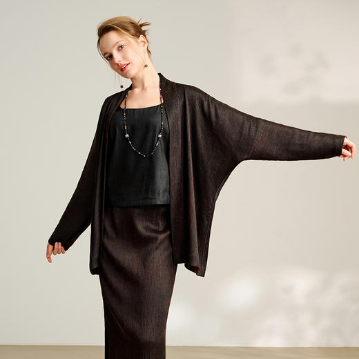 TANGY Collection/2025天意精品春季新品中国风女士莨绸双面穿外套 商品图1