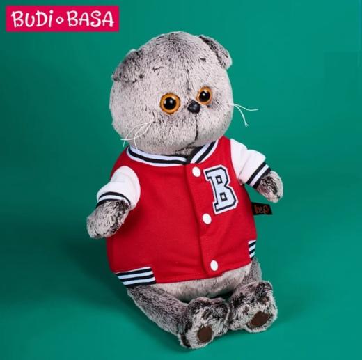 BUDIBASA巴迪宝思 宝喜可猫+红色夹克, 25cm  (毛绒玩具) 商品图1