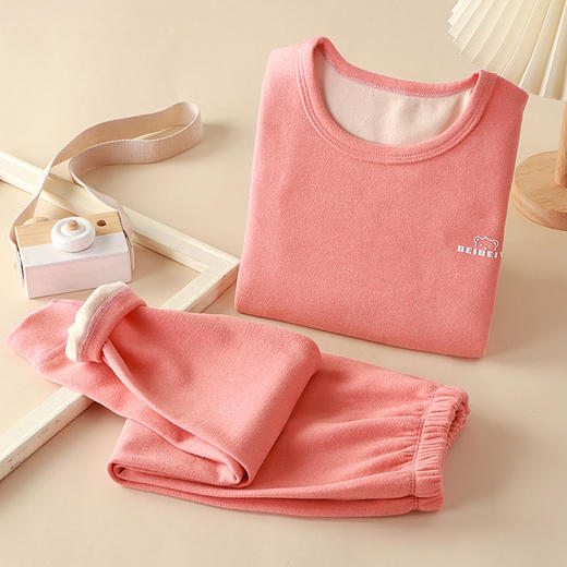 【速热温暖，贴心呵护】儿童内衣套装 德绒保暖衣 男童秋衣秋裤 女童睡衣家居服 宝宝衣服套装-QQ 商品图8