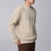 墨麦客男装复古圆领针织衫男士2024冬季新款绞花休闲套头毛衣男潮 商品缩略图2