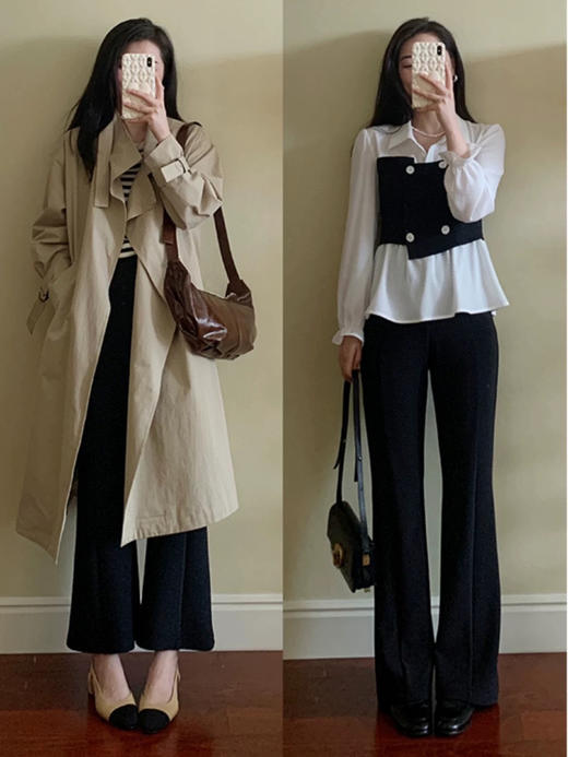 高腰加绒喇叭裤（hg锁 商品图1