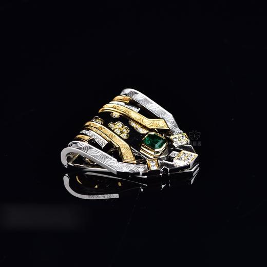 【荣耀】祖母绿夹扣-CB2412112 商品图3