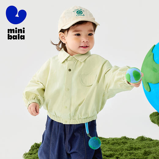 迷你巴拉男童全棉外套春季新款宝宝外出百搭柔软保暖衣服 商品图1