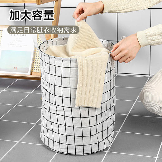 「29.9到手3大个！可折叠脏衣篮」可折叠布艺棉麻脏衣篓脏衣篮大号衣服衣篓收纳篮居家日用儿童玩具收纳整理筐 商品图2