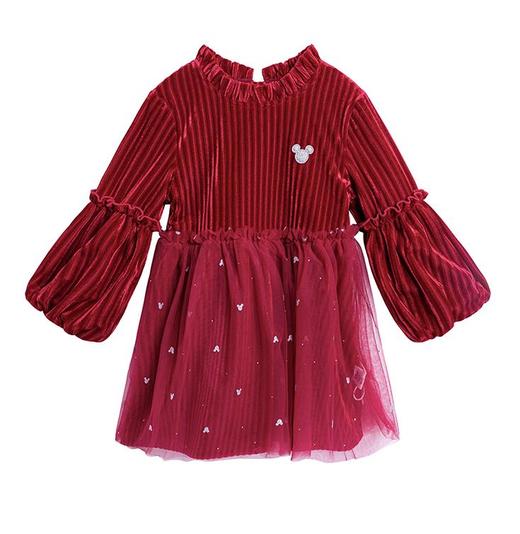 迪士尼长袖连衣裙214DQ0088 商品图0