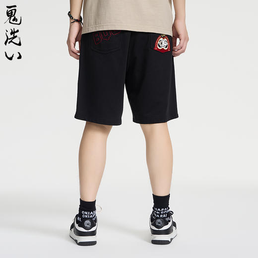 ONIARAI/鬼洗25春夏棒系列达摩叠叠乐打褶宽松针织短裤男 N540168 商品图4