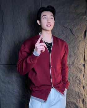 MY163新款时尚个性纯色假两件纽扣针织开衫休闲百搭舒服上衣外套