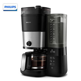 【会员专享|天天低价】飞利浦美式咖啡机双豆仓混合研磨一体家用全自动豆粉两用大容量水箱HD7900