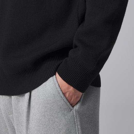 墨麦客男装2024秋冬季新款圆领毛衣男士加厚自发热打底针织衫外套 商品图3