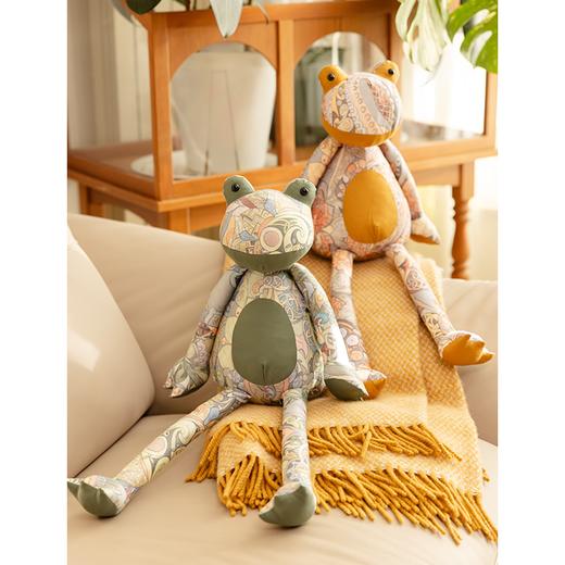 抽象手绘青蛙玩偶公仔高端可爱棉安抚装饰小孩礼物娃娃玩具抱枕 商品图1