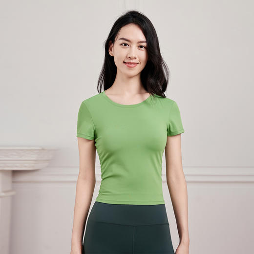 【捡漏不退换】FA330舒适圆领抽褶短袖 商品图4